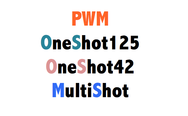 Que son Protocolos PWM, OneShot125, OneShot42 y Multishot