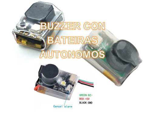 Buzzer Autónomos con Baterías anti perdida para Dron