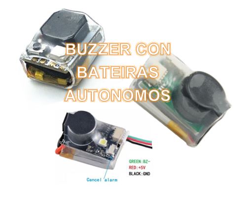 Buzzer Autónomos con Baterías anti perdida para Dron