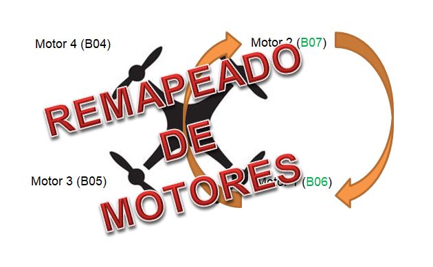 ¿Como reasignar remapear los motores en Betaflight? Resource CLI