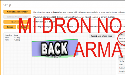 ¿Porque no arma mi dron? Comprobar el armado de motores