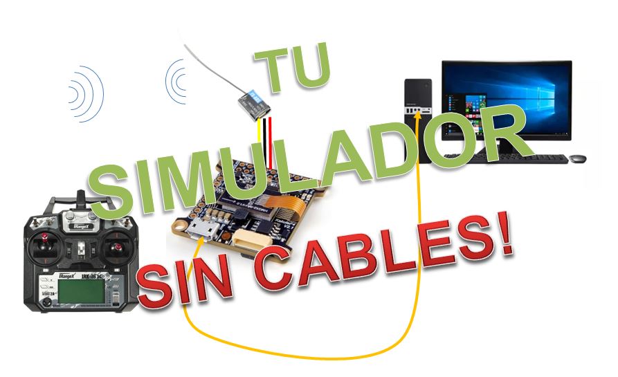 ¿Como conectar tu simulador de drones sin cables a tu emisora?