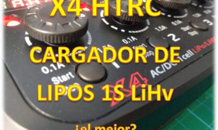 Cargador X4 HTRC LiPos 1S con Control de Carga