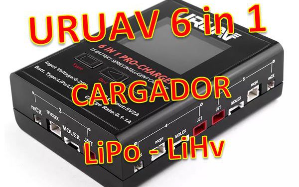 URUAV 6 in 1 PRO Cargador LiPo 1S