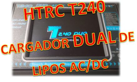 HTRC T240 DUO Cargador con Pantalla Táctil